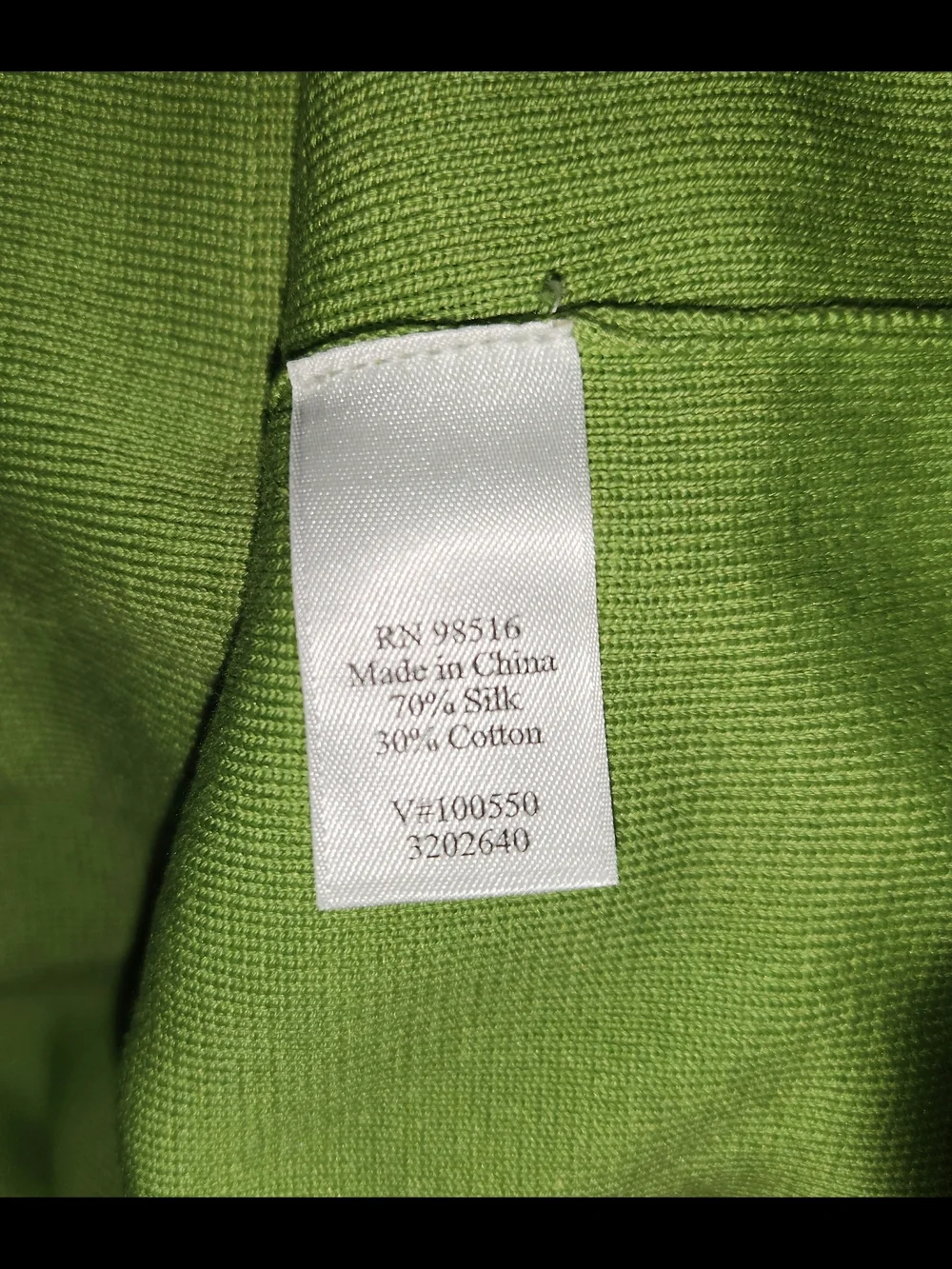 NWT Coldwater Creek Silk/Cotton Green Sleeveless Knit Tank Top - Picture 5 of 6